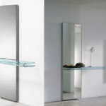 LET ME SEE MIRROR CONSOLE IN CURVED GLASS BY RODOLFO DORDONI