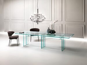 LLT TABLE IN GLASS BY DANTE O.BENINI E LUCA GONZO