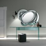 LUCY MIRROR IN FUSED GLASS BY DORIANA E MASSIMILIANO FUKSAS