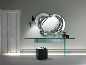 LUCY MIRROR IN FUSED GLASS BY DORIANA E MASSIMILIANO FUKSAS