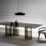 LUXOR TABLE IN GLASS BY RODOLFO DORDONI