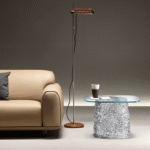 MACRAM√â COFFEE TABLE IN SPUN GLASS BY LUCIDIPEVERE