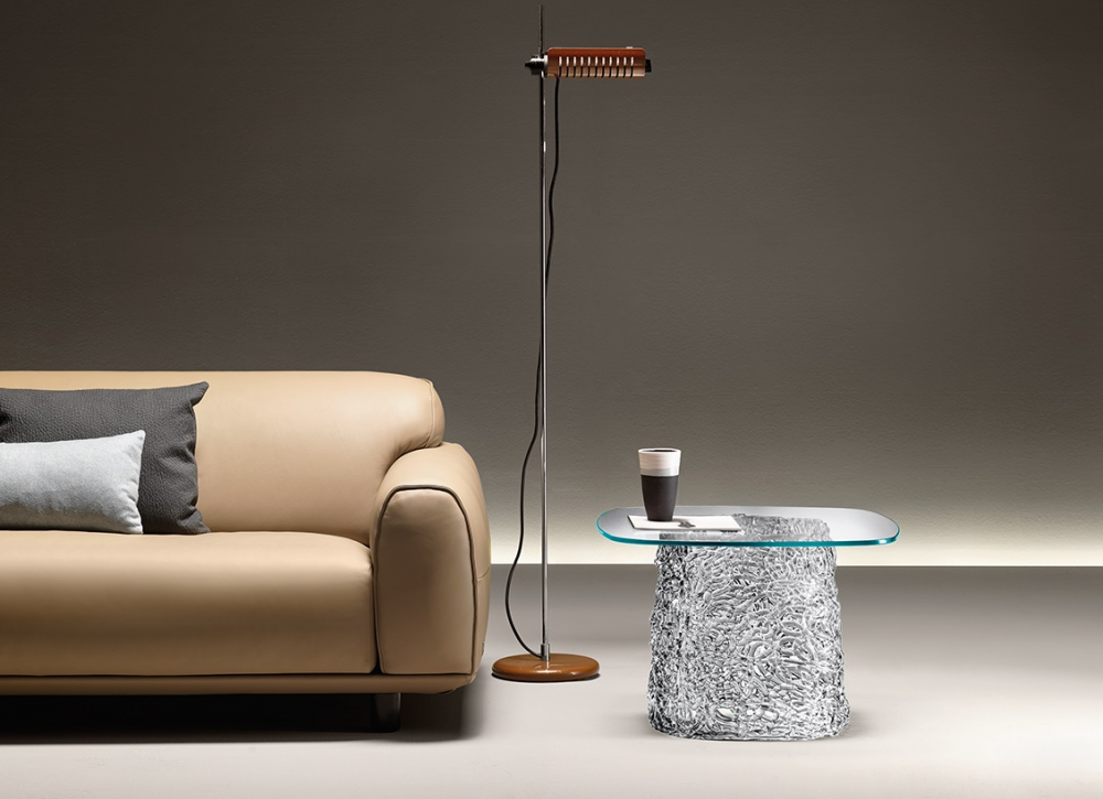 MACRAM√â COFFEE TABLE IN SPUN GLASS BY LUCIDIPEVERE