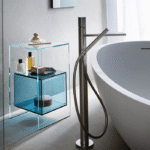 MAGIQUE SIDE TABLE IN GLASS WITH COMPARTMENT BY STUDIO KLASS