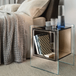MAGIQUE CUBO GLASS BEDSIDE TABLE BY STUDIO KLASS