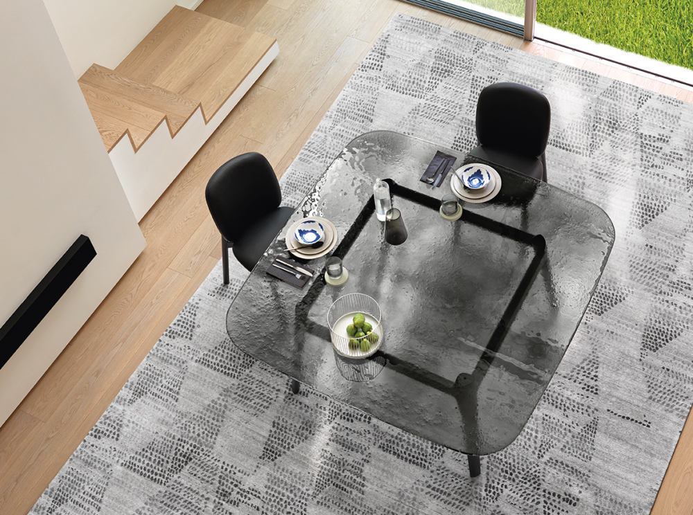 MAGMA TABLE IN FUSED GLASS BY PATRICK JOUIN