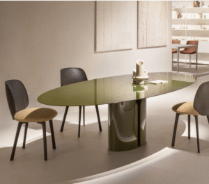 NVL TABLE  by JEAN NOUVEL and UNVERSAIL CHAIR by JEAN MARIE MASSAUD 2022.