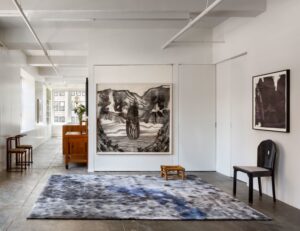 Han Feng Collection: Meng by Han Feng for Tai Ping. Han Feng recreates her signature aesthetic motifs and couture techniques in large scale, resulting in stunning tromp l'oeil and other abstract visual effects.