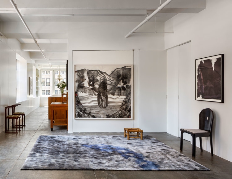 Han Feng Collection: Meng by Han Feng for Tai Ping. Han Feng recreates her signature aesthetic motifs and couture techniques in large scale, resulting in stunning tromp l'oeil and other abstract visual effects.