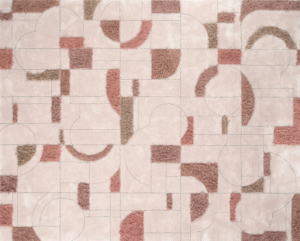 METROPOLIS I RUG OF 65% DULL SILK, 34% WOOL AND 1% FINE LUREX BY EDWARD FIELDS