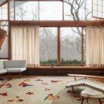 MIGRATION I RUG OF 91% BERBER WOOL, 9% DULL SILK  BY GEORGE NAKASHIMA