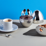 MOOD coffee silver plated espresso spoon set.