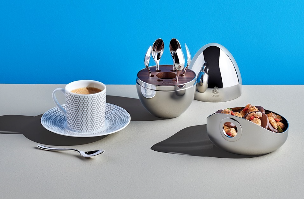 MOOD coffee silver plated espresso spoon set.