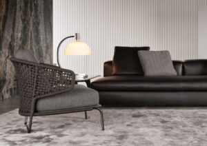 ASTON cord indoor armchair by RODOLFO DORDONI