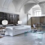 NEUTRA COFFEE TABLE IN CURVED GLASS BY RODOLFO DORDONI