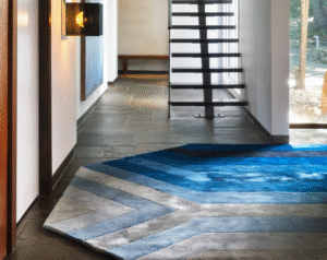 ONE MORE TIME I RUG OF 92% WOOL AND 8% SILK BY EDWARD FIELDS