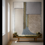 MONOLITH I RUG OF 44% FELTED WOOL, 23% DULL SILK, 17% SILK, 9% WOOL AND 7% DELICATE SILK BY EDWARD FIELDS