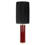 CYLINDRICAL LAMP BASE VISO RED,BLACK
