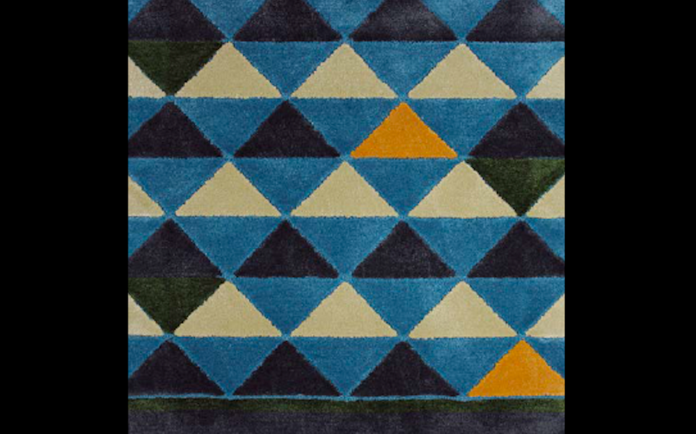 PEAKS I RUG OF 92% DULL SILK AND 8% WOOL BY EDWARD FIELDS