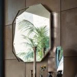 PINCH MIRROR WITH METAL FRAME BY LANZAVECCHIA +WAI