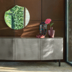 PINCH MIRROR WITH METAL FRAME BY LANZAVECCHIA +WAI