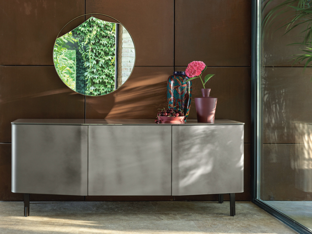 PINCH MIRROR WITH METAL FRAME BY LANZAVECCHIA +WAI