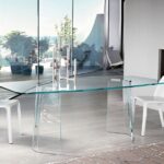 PLIƒí TABLE IN CURVED GLASS BY STUDIO KLASS