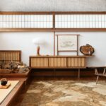 POCANTICO II RUG OF 83% SEMI-WORSTED WOOL, 15% JUTE AND 2% WOOL BY GEORGE NAKASHIMA