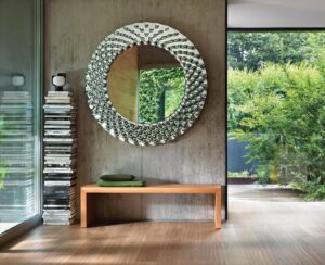 POP MIRROR IN FUSED GLASS BY MARCEL WANDERS