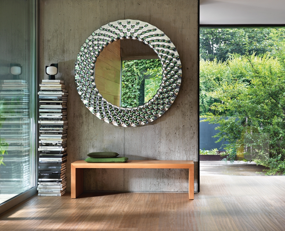 POP MIRROR IN FUSED GLASS BY MARCEL WANDERS