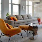 PRINCE armchair and footstool by RODOLFO DORDONI