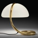 Swivel table lamp SERPENTE ORO - designer ELIO MARTINELLI