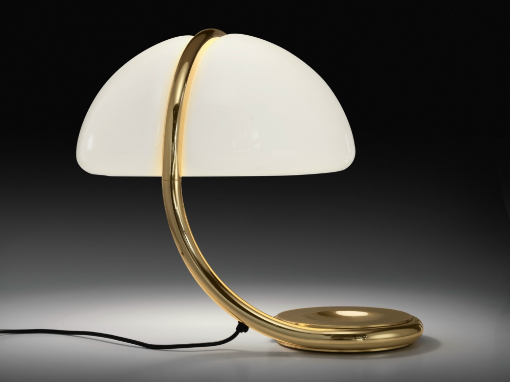 Swivel table lamp SERPENTE ORO - designer ELIO MARTINELLI