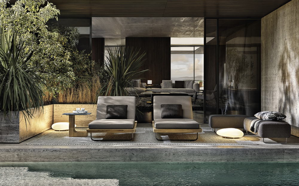 Sunlounger SUNRAY by RODOLFO DORDONI