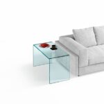 RIALTO SIDE TABLE IN CURVED GLASS BY CRS FIAM