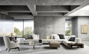 ROGER sofa by RODOLFO DORDONI. The Roger seating system is the result of an open design, created to be composed with imagination and personalised with style.