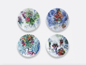 LES BOUQUETS DE FLEURS by  MARC CHAGALL.