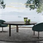RUSSELL LITTLE SWIWEL DINING ARMCHAIR by RODOLFO DORDONI