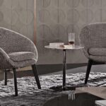 RUSSELL LOUNGE LITTLE FIXED ARMCHAIR by RODOLFO DORDONI