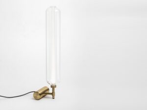 Borosilicate glass lighting system with metal base SCINTILLA - designer PIETRO RUSSO