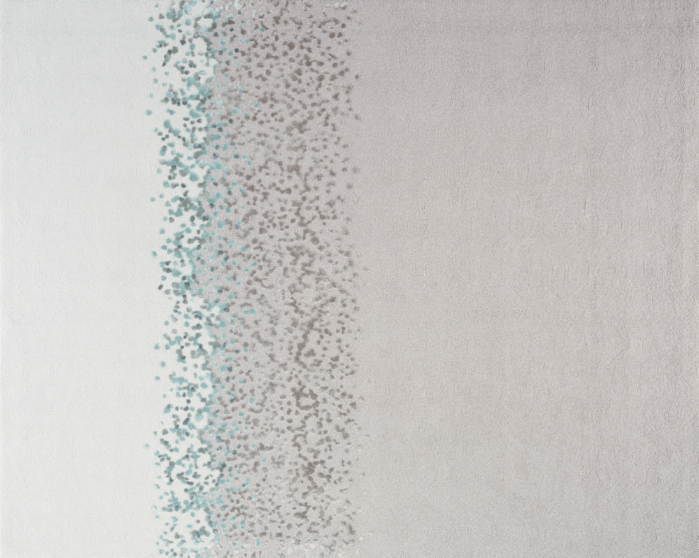 CRASH I RUG OF WOOL, DULL SILK, DELICATE SILK AND FLAX BY FERNANDO MASTRANGELO