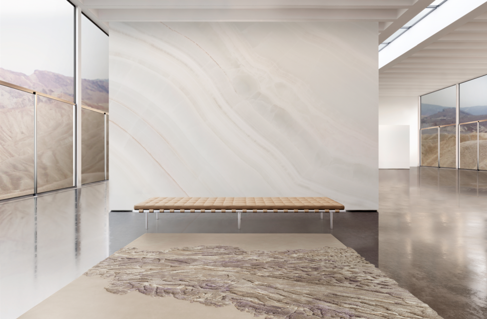 RUPTURE I RUG OF WOOL, DELICATE SILK AND DULL SILK BY FERNANDO MASTRANGELO