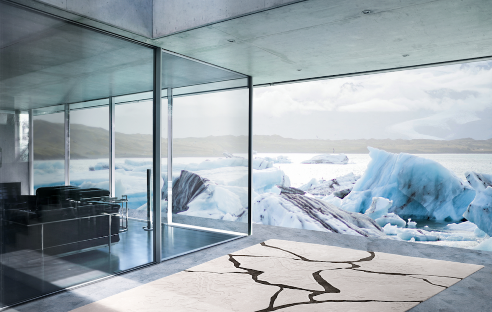 BREAK I OF WOOL, DULL SILK, FELTED WOOL AND FLAX BY FERNANDO MASTRANGELO