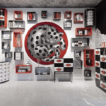 FORNASETTI BEGINS 2020 WITH NEW POP-INSPIRED CREATIONS.THE RED LIPS FEATURED IN THE DECORATIONS ADD A TOUCH OF IRREVERENT IRONY TO FORNASETTI‚Äô S  HYPNOTIC GEOMETRY.