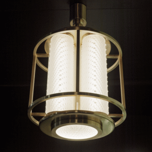 COUTARD lantern small size by PIERRE-YVES ROCHON clear crystal and matte black