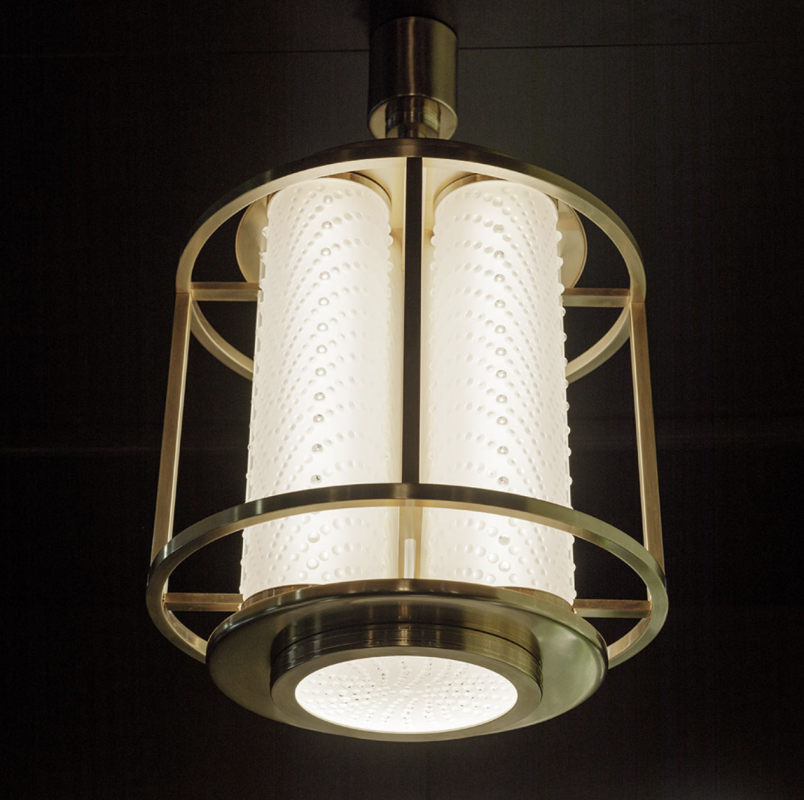 COUTARD lantern small size by PIERRE-YVES ROCHON clear crystal and matte black