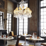 Z√âNITH FLOU, JE TE VOIS FLOU chandelier by PHILIPPE STARCK. Available in 2 Sizes and the number of lights ranges  from 6 to 24.