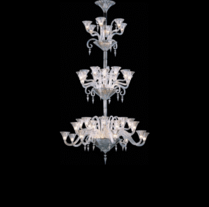 MILLE NUITS chandelier The MILLE NUITS collection, designed for Baccarat by MATHIAS, is inspired by the poetic and faraway tales of The Thousand and One Arabian Nights. The Mille Nuits all-crystal chandelier is available with 6, 8, 12, 18, 24, 36 or 42 lights for various degrees of luminosity, and each model available with candleholders.