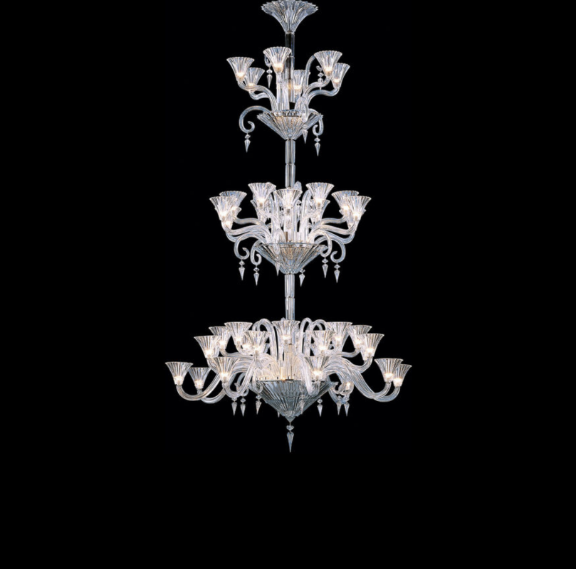 MILLE NUITS chandelier The MILLE NUITS collection, designed for Baccarat by MATHIAS, is inspired by the poetic and faraway tales of The Thousand and One Arabian Nights. The Mille Nuits all-crystal chandelier is available with 6, 8, 12, 18, 24, 36 or 42 lights for various degrees of luminosity, and each model available with candleholders.