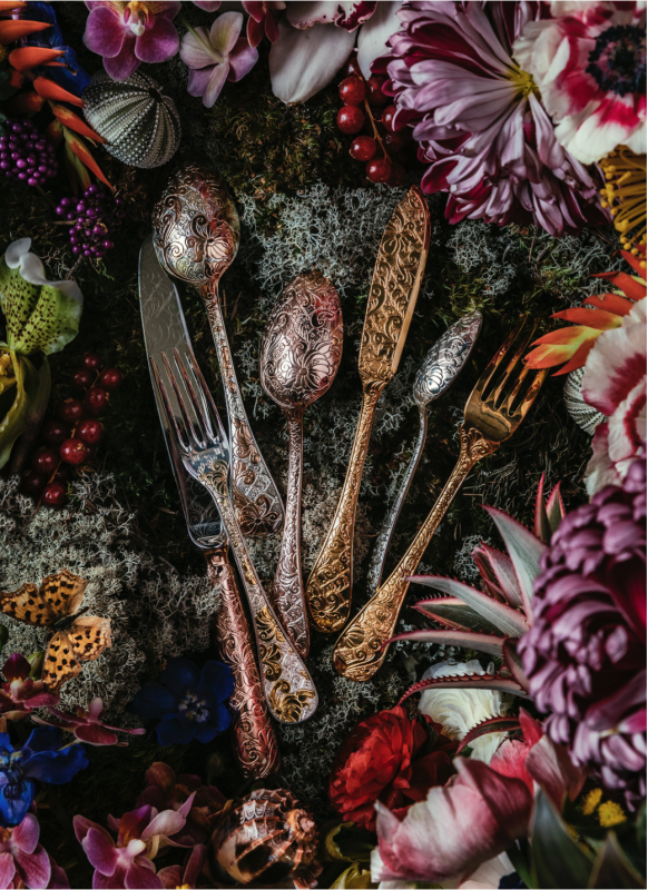 JARDIN D'EDEN cutlery collection by MARCEL WANDERS STUDIO.